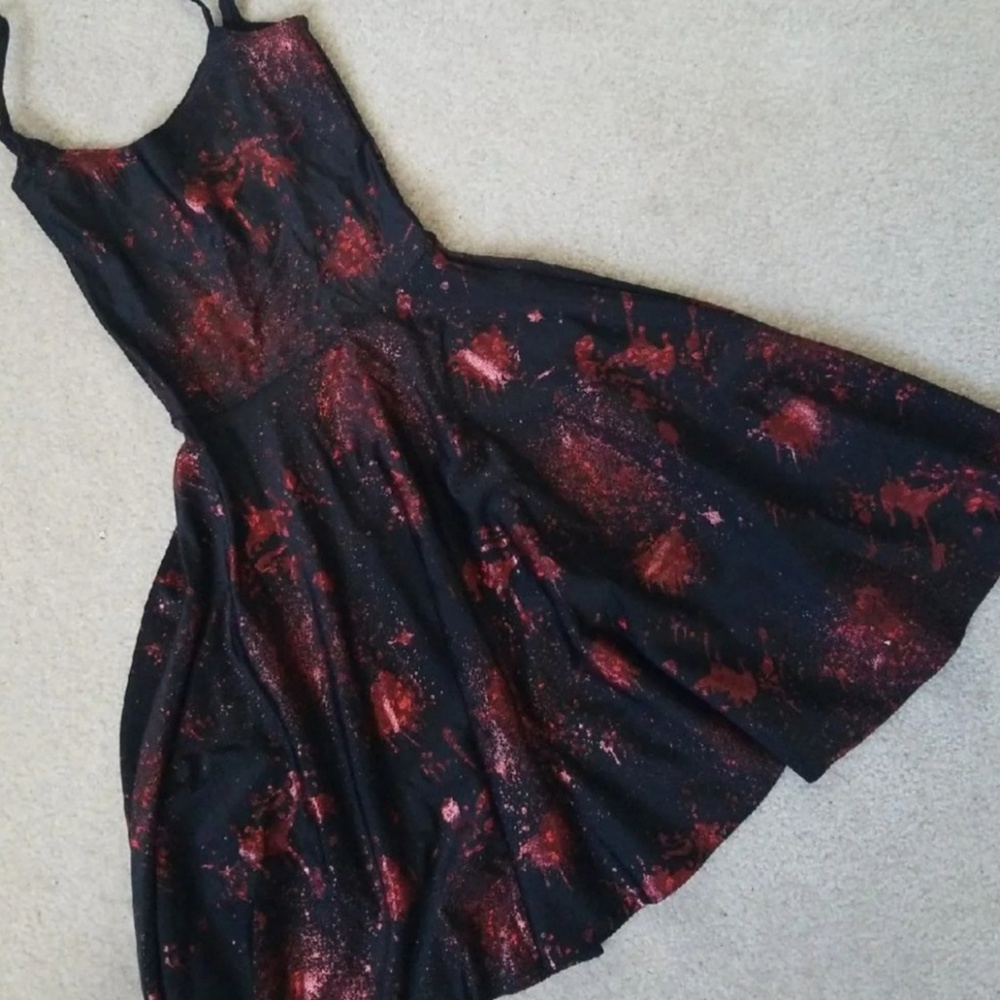 BlackMilk Blood Spatter Skater Dress